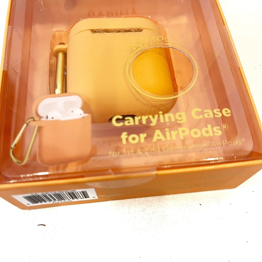 Sarina Orange Silicone Soft Touch AirPods Case NEW